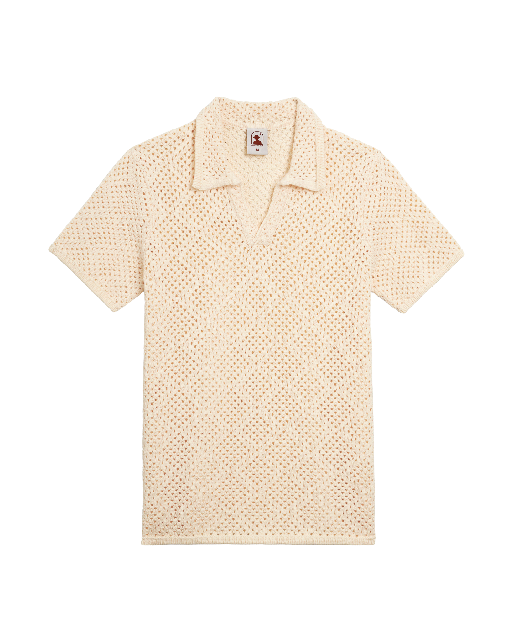 The Antibes Crochet Shirt - Vintage Ivory - Dandy Del Mar