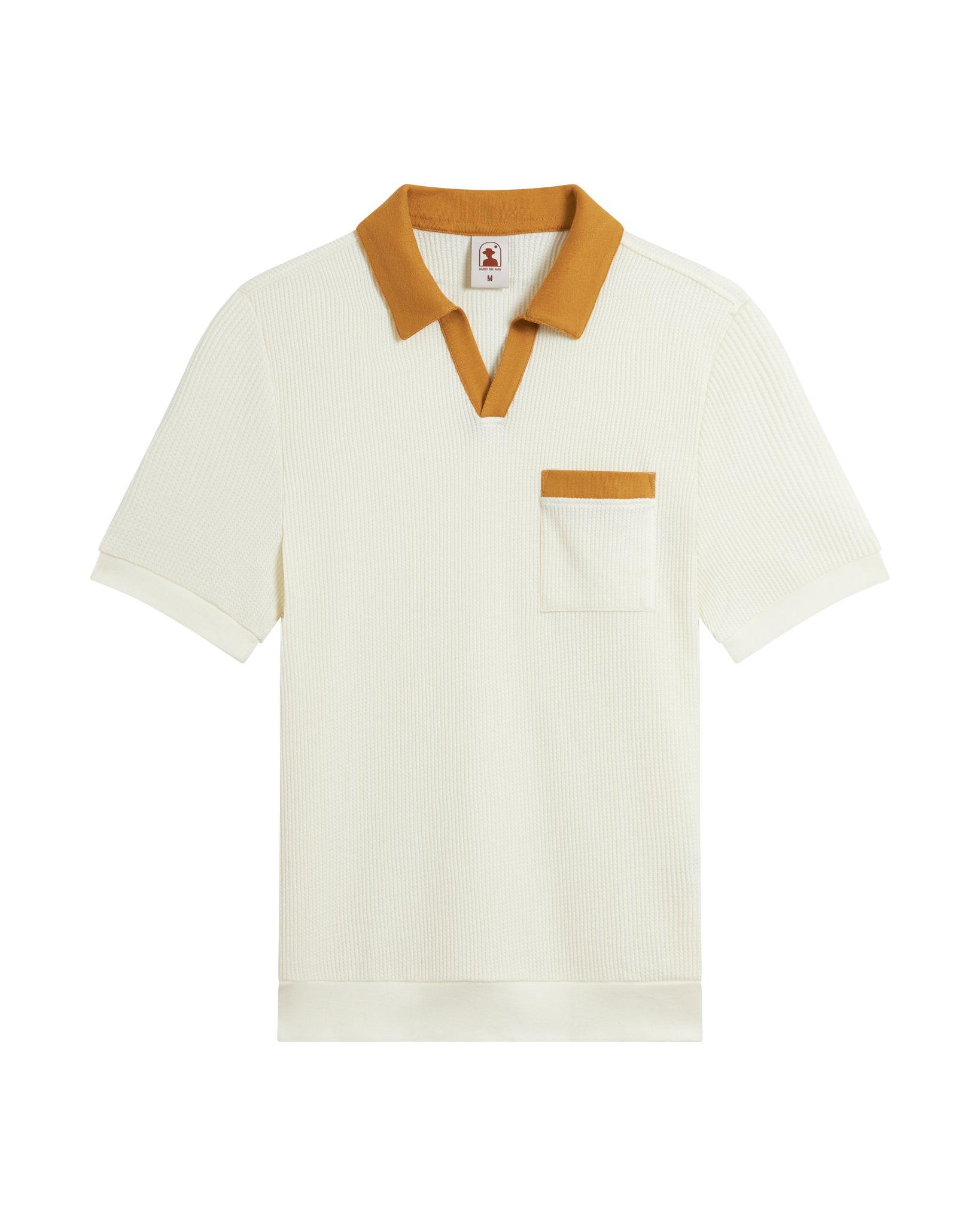 The Cannes Waffle Knit Shirt - Vintage Ivory - Dandy Del Mar