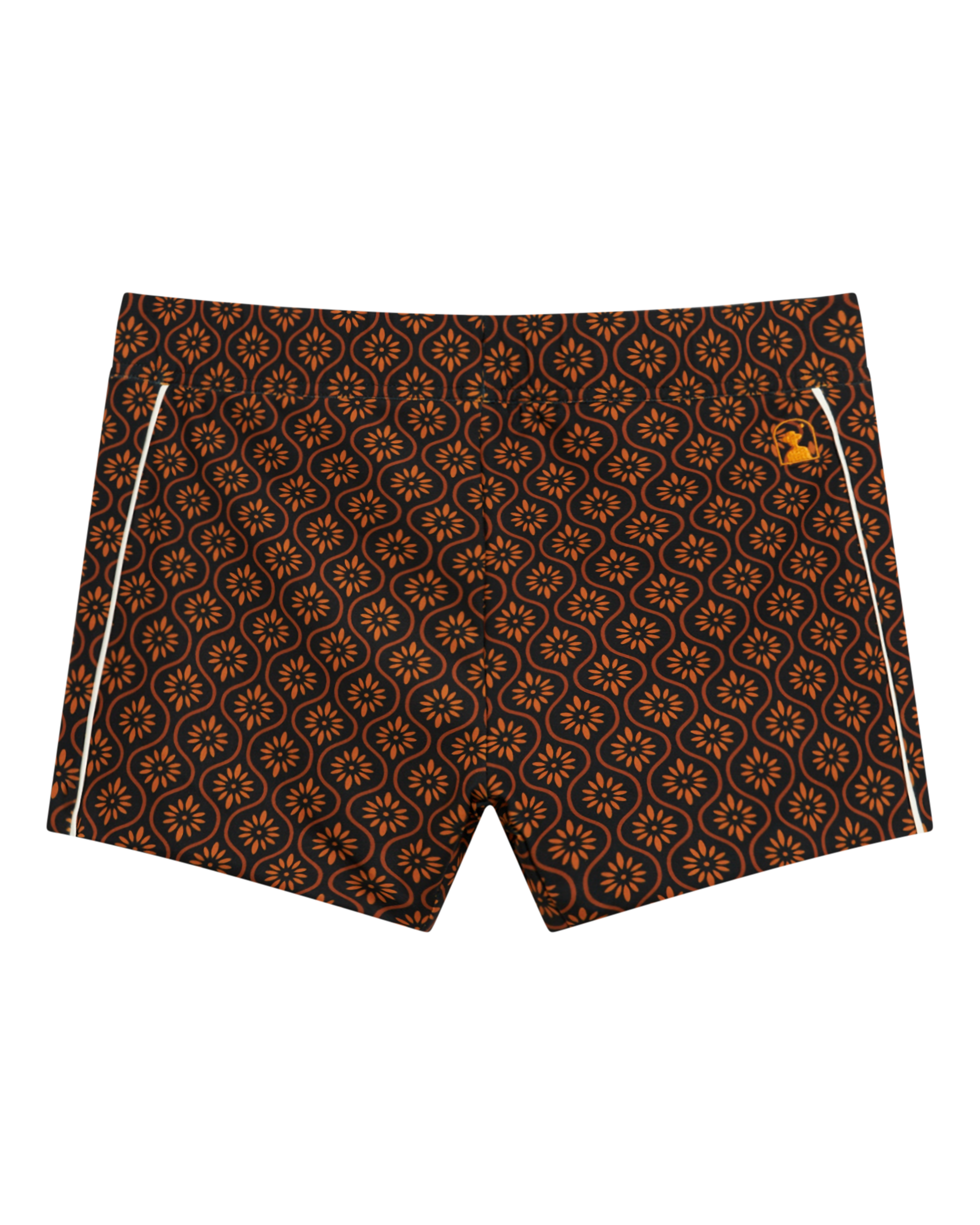 The Cassis Square Cut Swim Brief - Cacao