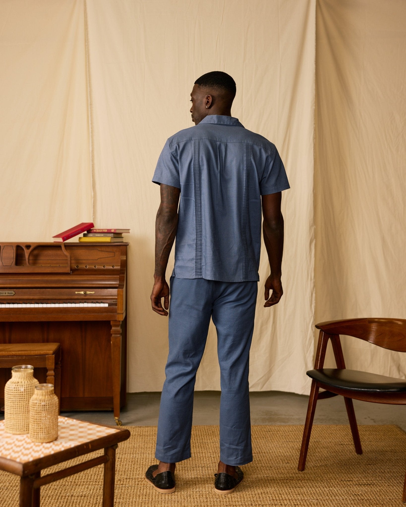 The Brisa Linen Shirt - Moontide - Dandy Del Mar