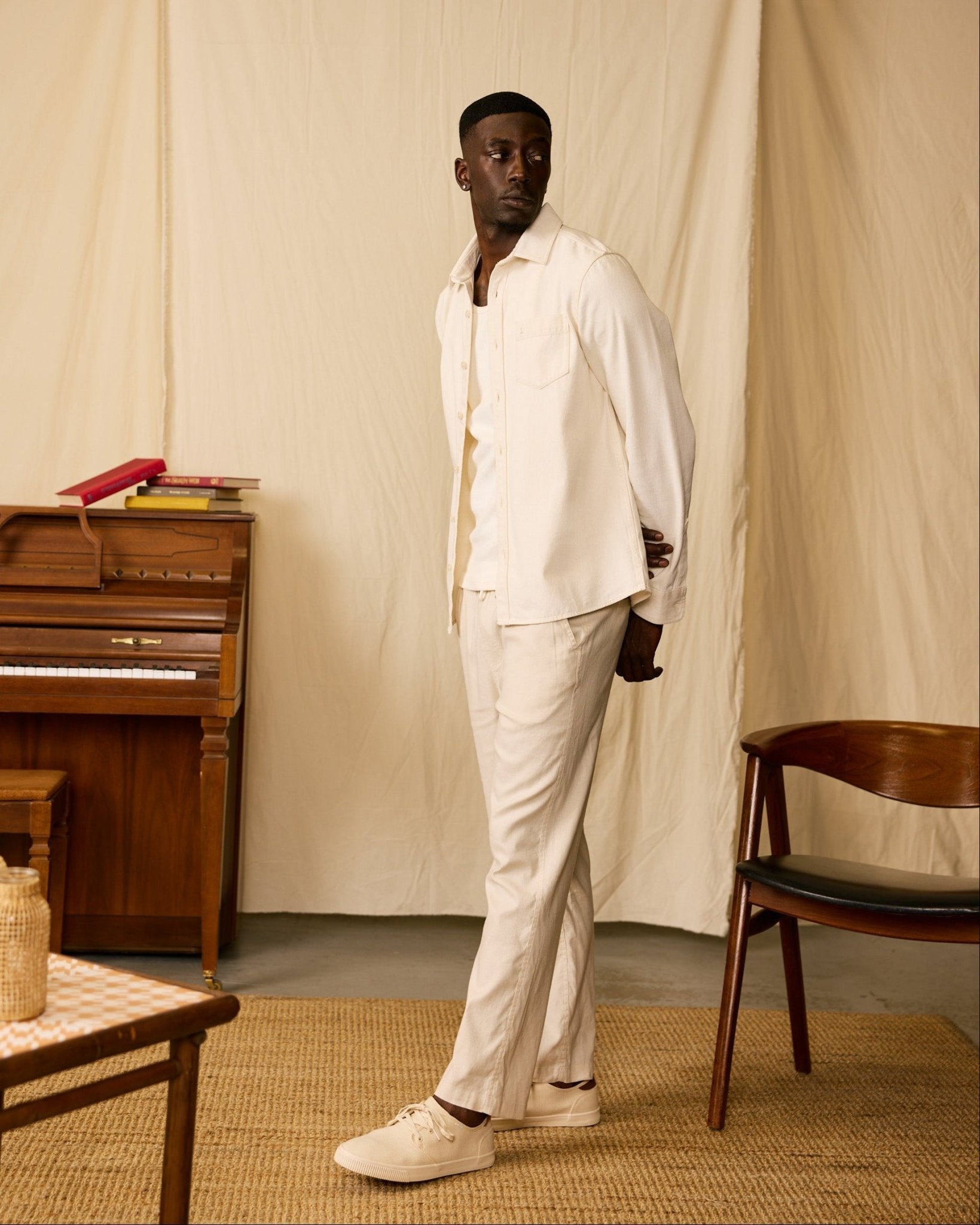 The Cartagena Denim Shirt - Scallop - Dandy Del Mar