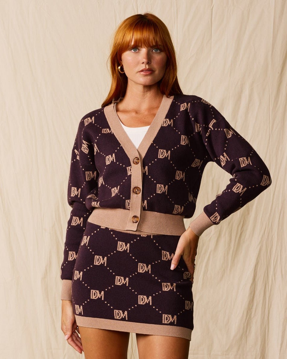 The Canela Cardigan - Amethyst - Dandy Del Mar