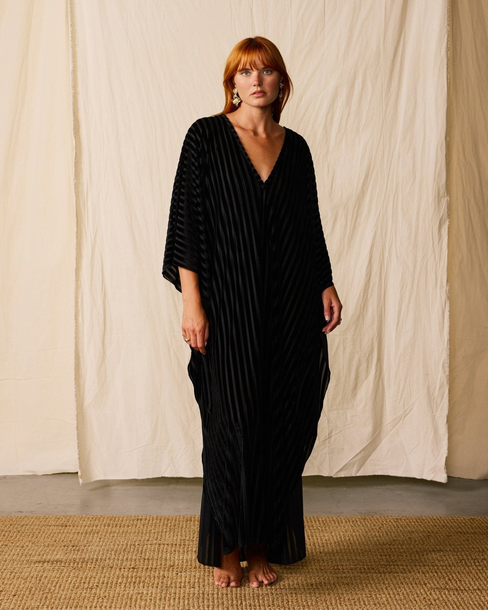 The Marsala Kaftan - Onyx - Dandy Del Mar