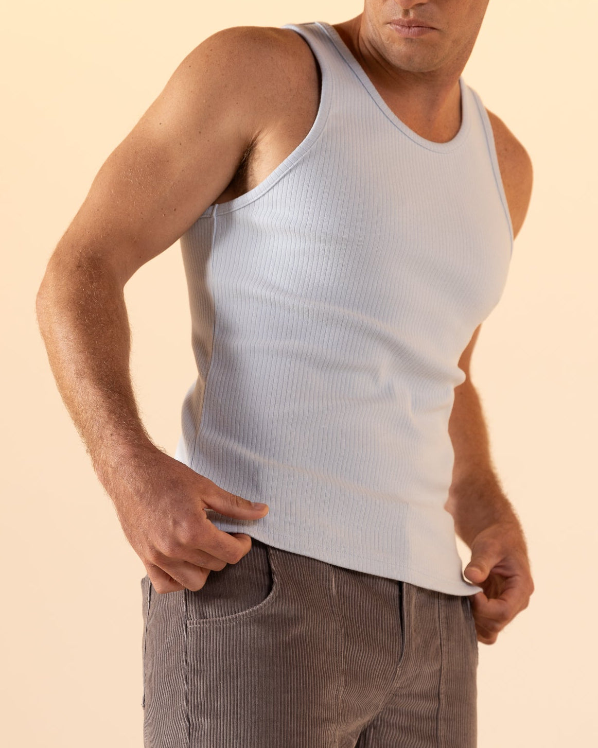 The Milan Rib Tank - Comet - Dandy Del Mar