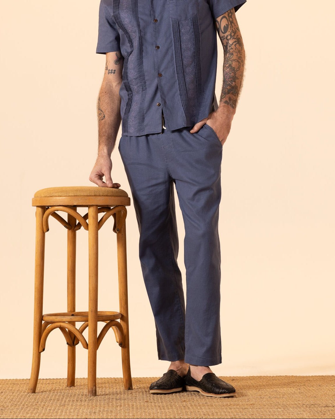 The Brisa Linen Pant - Moontide - Dandy Del Mar