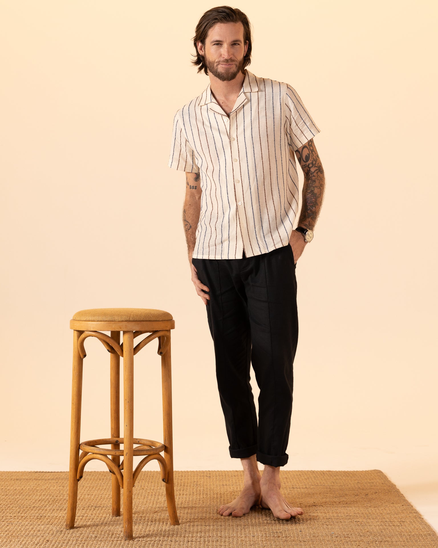The Quarta Shirt - Scallop Weave - Dandy Del Mar
