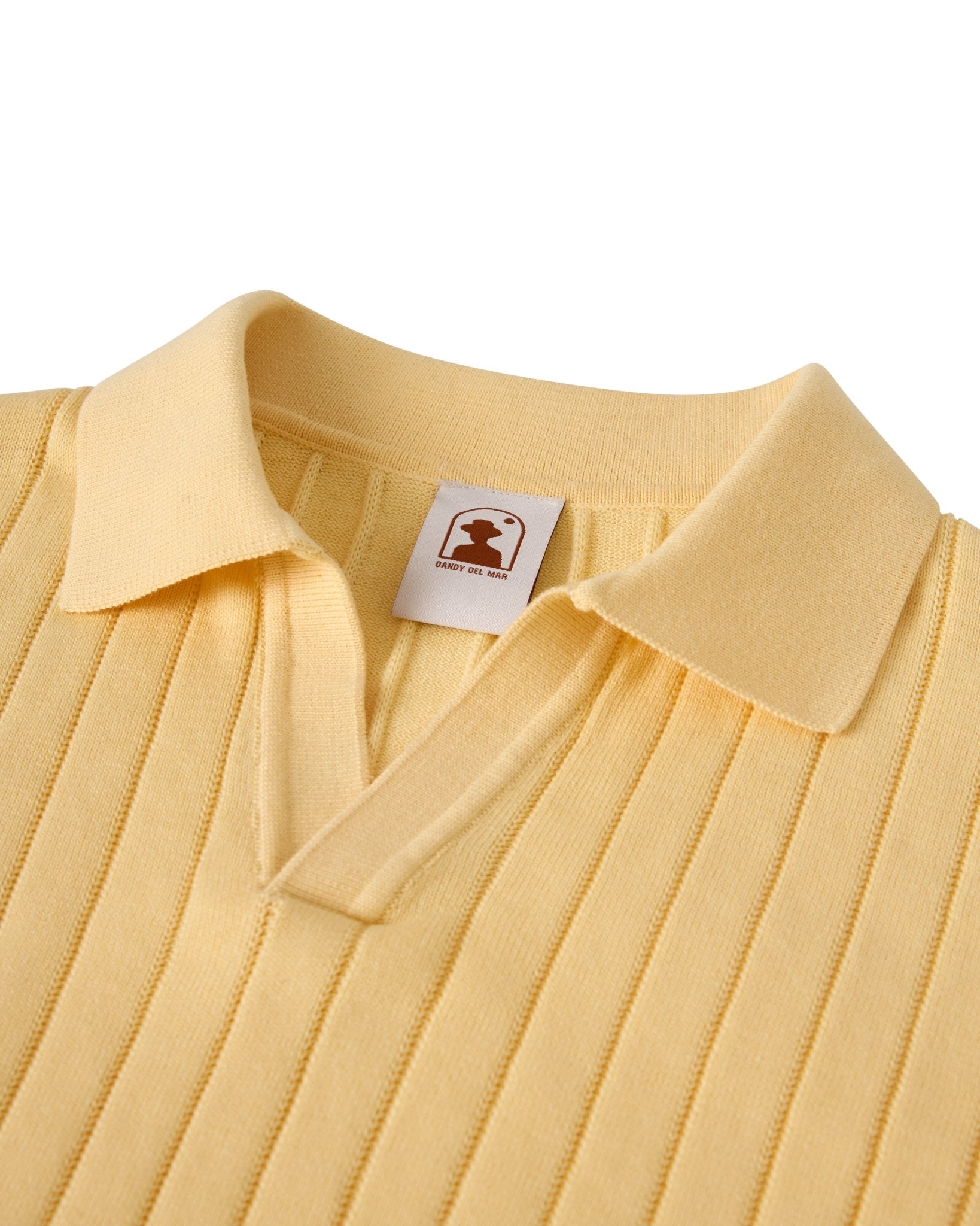 The Sebastian Knit Polo Shirt - Vanille - Dandy Del Mar