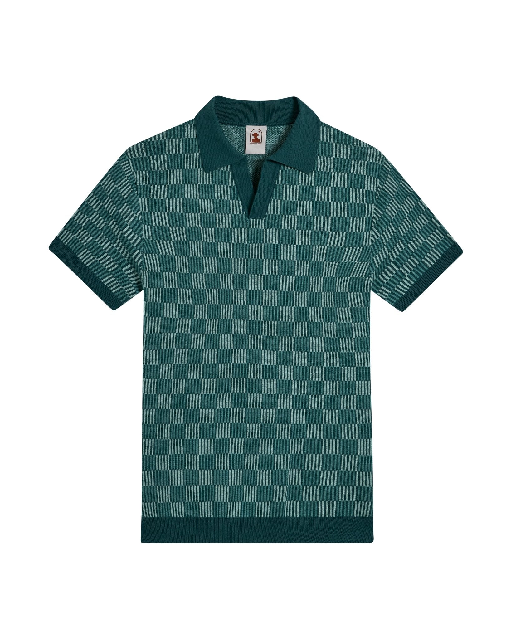 The Sebastian Knit Polo Shirt - Tempest Blue - Dandy Del Mar