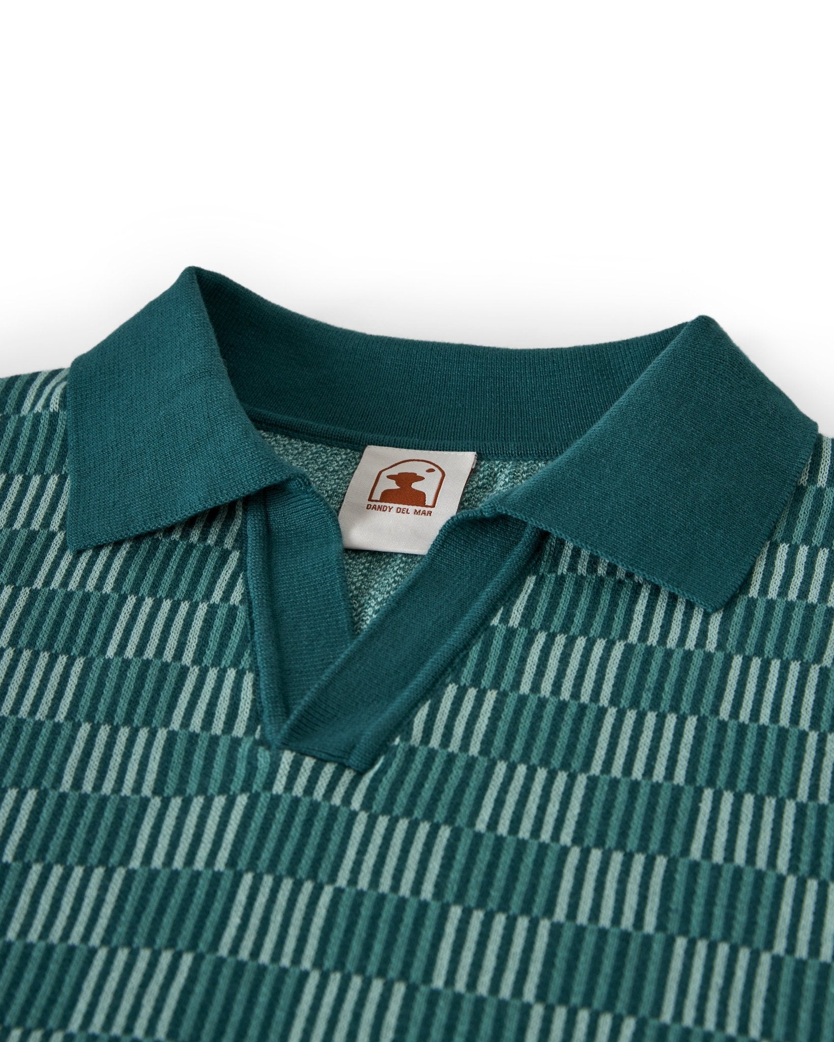 The Sebastian Knit Polo Shirt - Tempest Blue - Dandy Del Mar