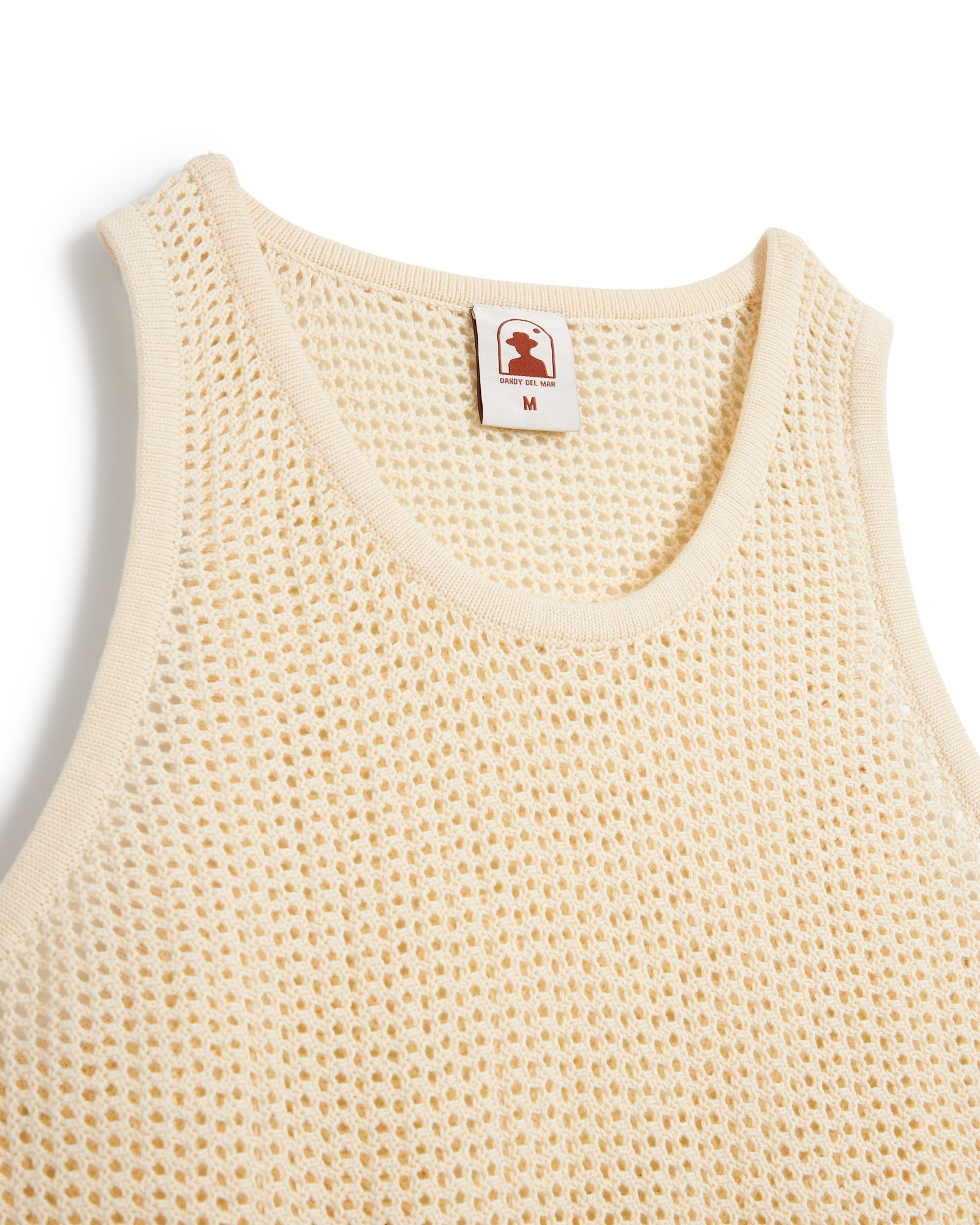 The Dominica Crochet Tank - Vintage Ivory - Dandy Del Mar