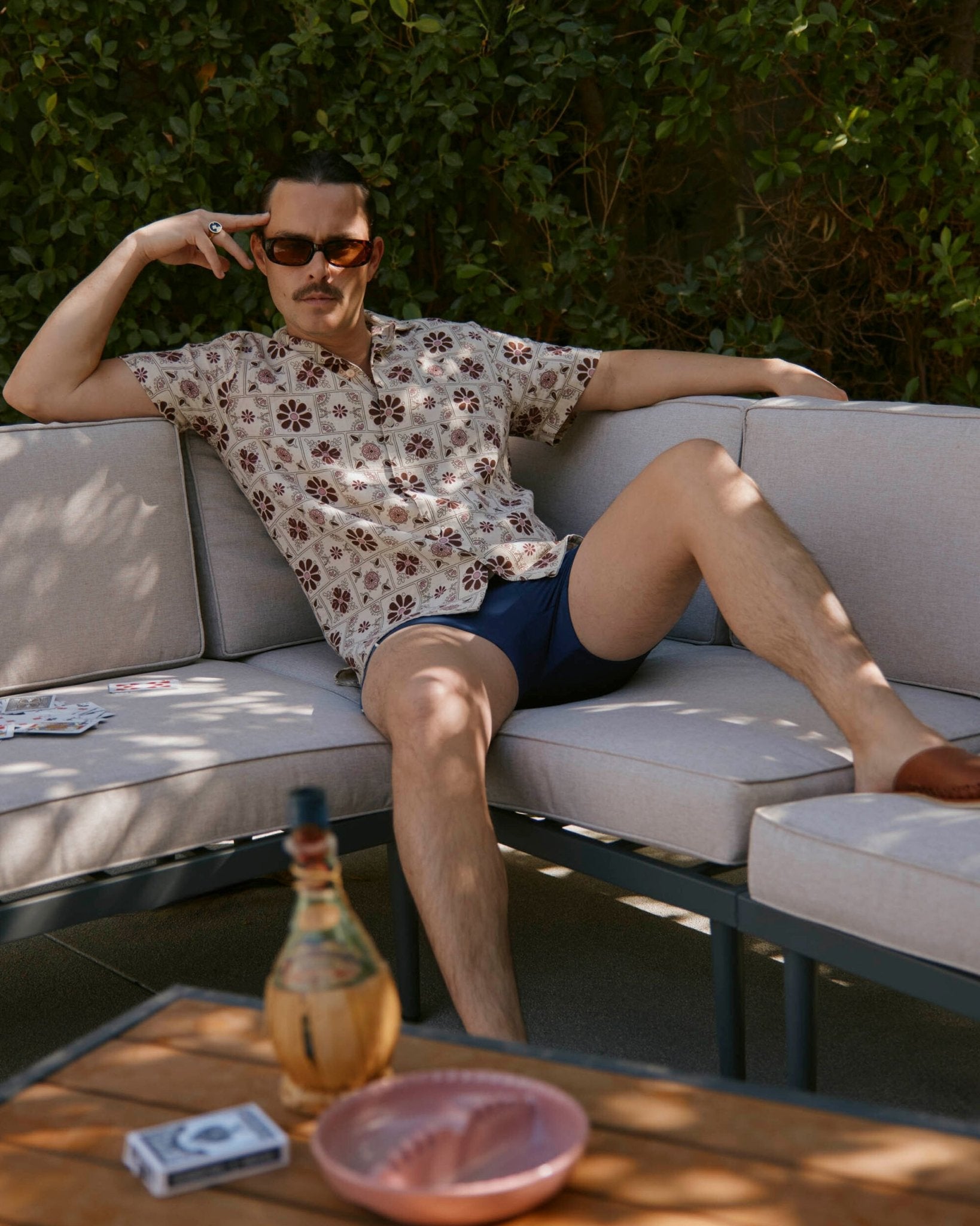 The Grenadine Crinkle Gauze Shirt - Sabbia - Dandy Del Mar