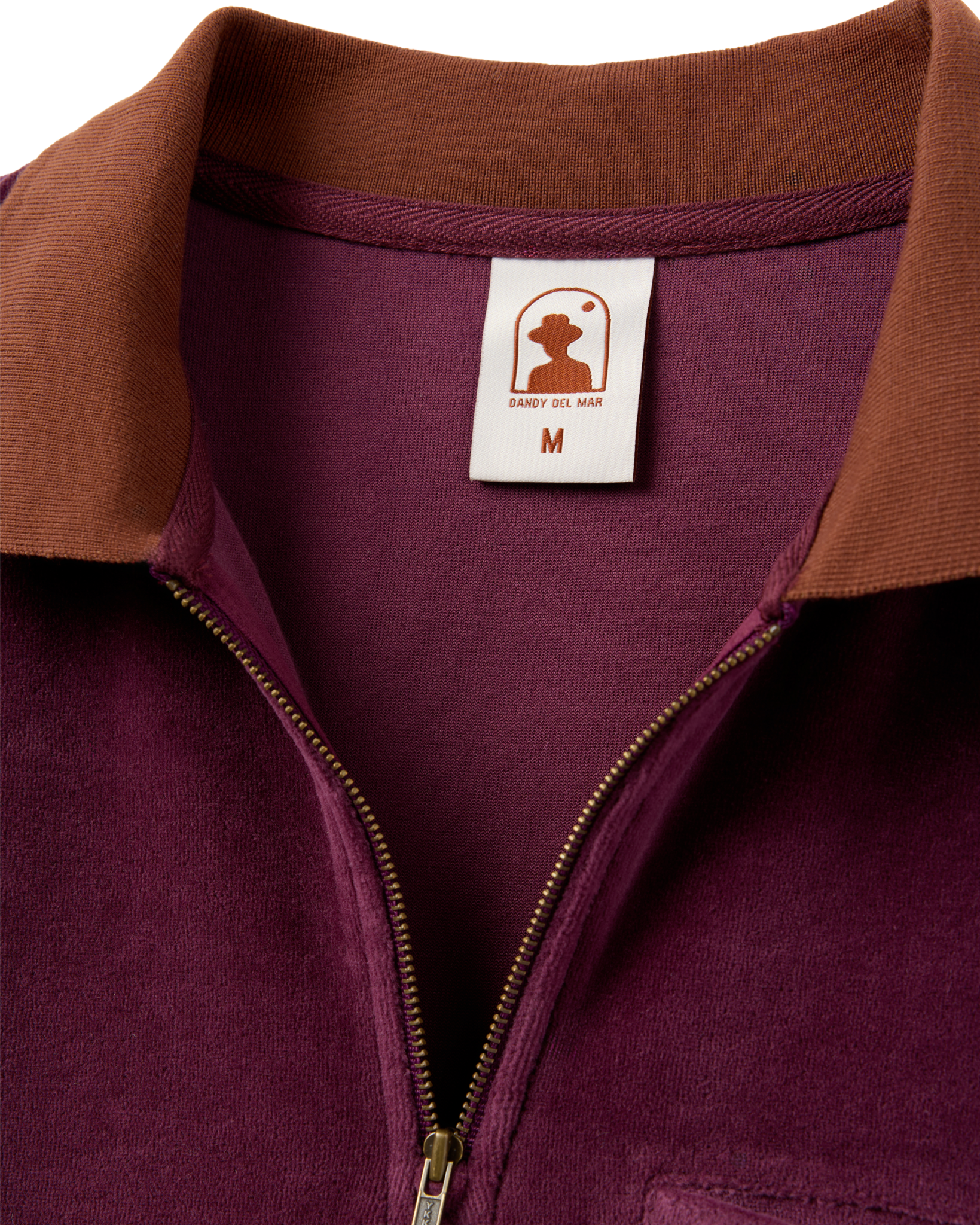 The Rio Velour Shirt - Bordeaux - Dandy Del Mar