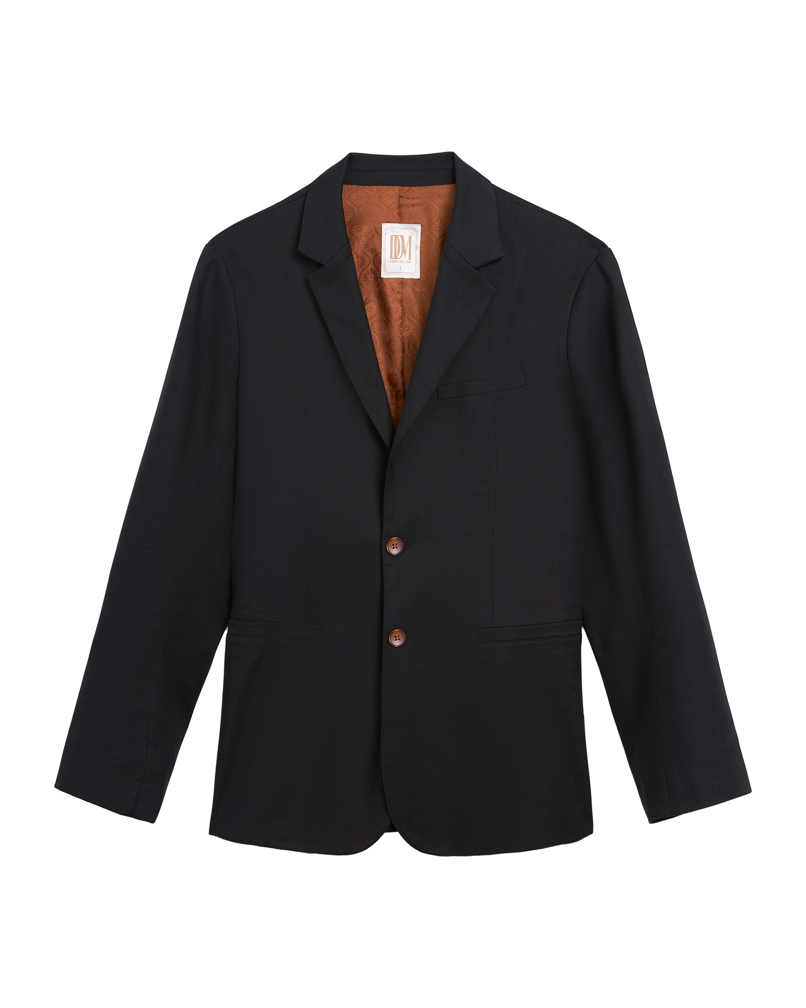 The Brisa Linen Blazer - Onyx - Dandy Del Mar