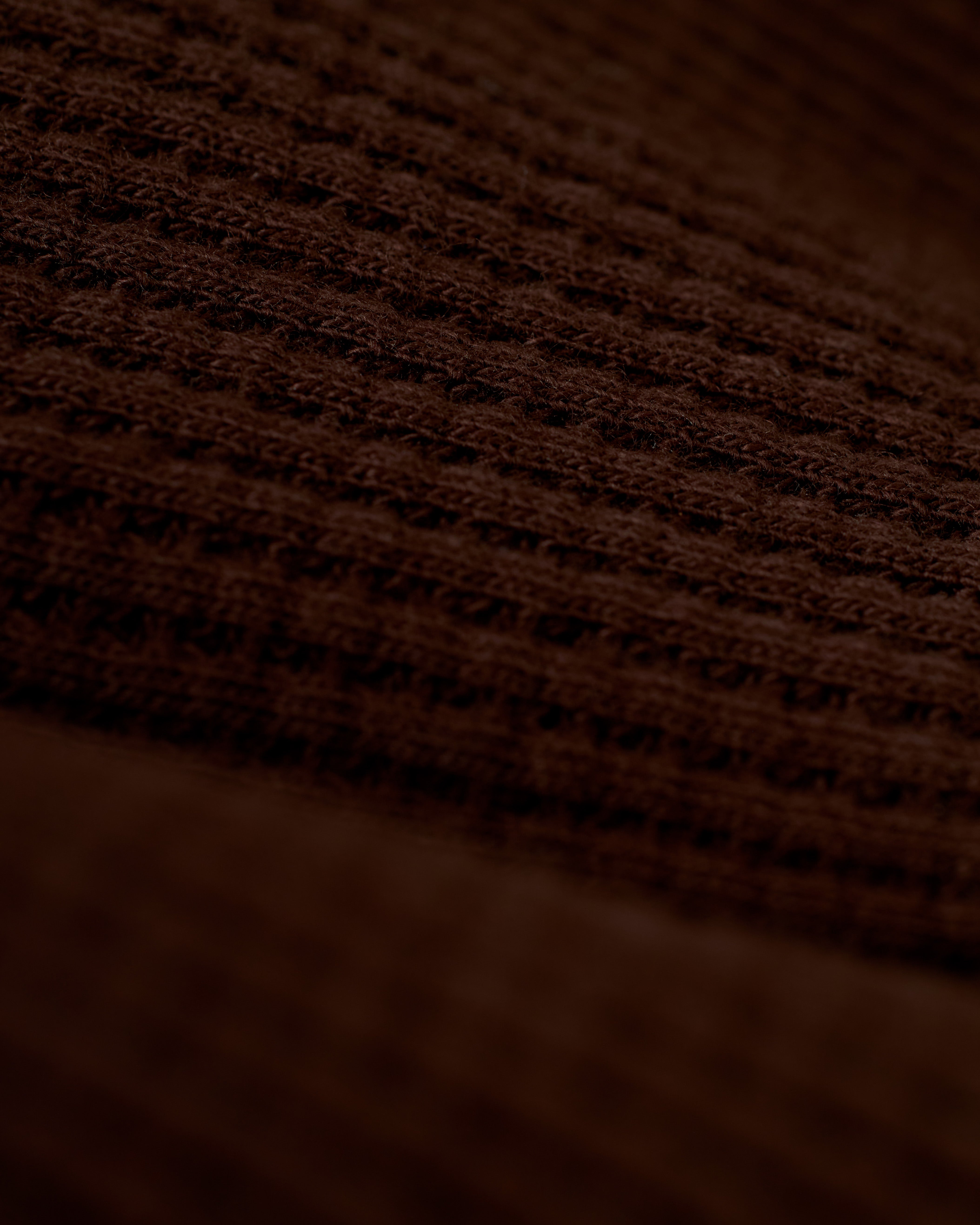 Close-up image of The Cannes Waffle Knit Shirt - Carajillo by Dandy Del Mar, highlighting the intricate details of its 100% cotton waffle knit fabric.