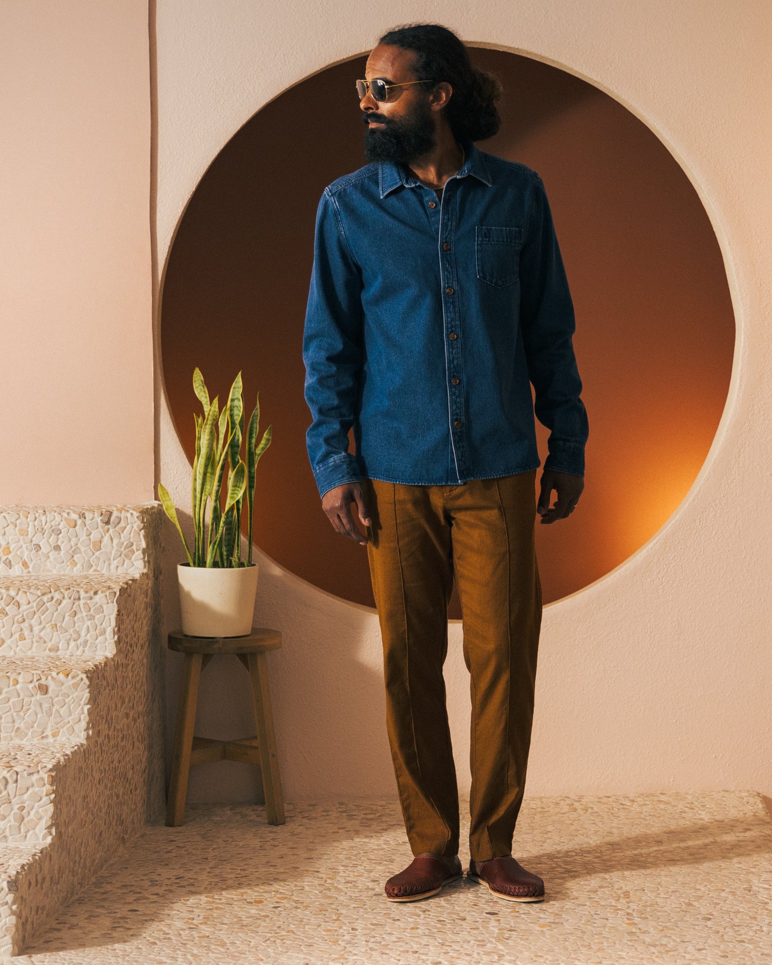 The Cartagena Denim Shirt - Indigo - Dandy Del Mar
