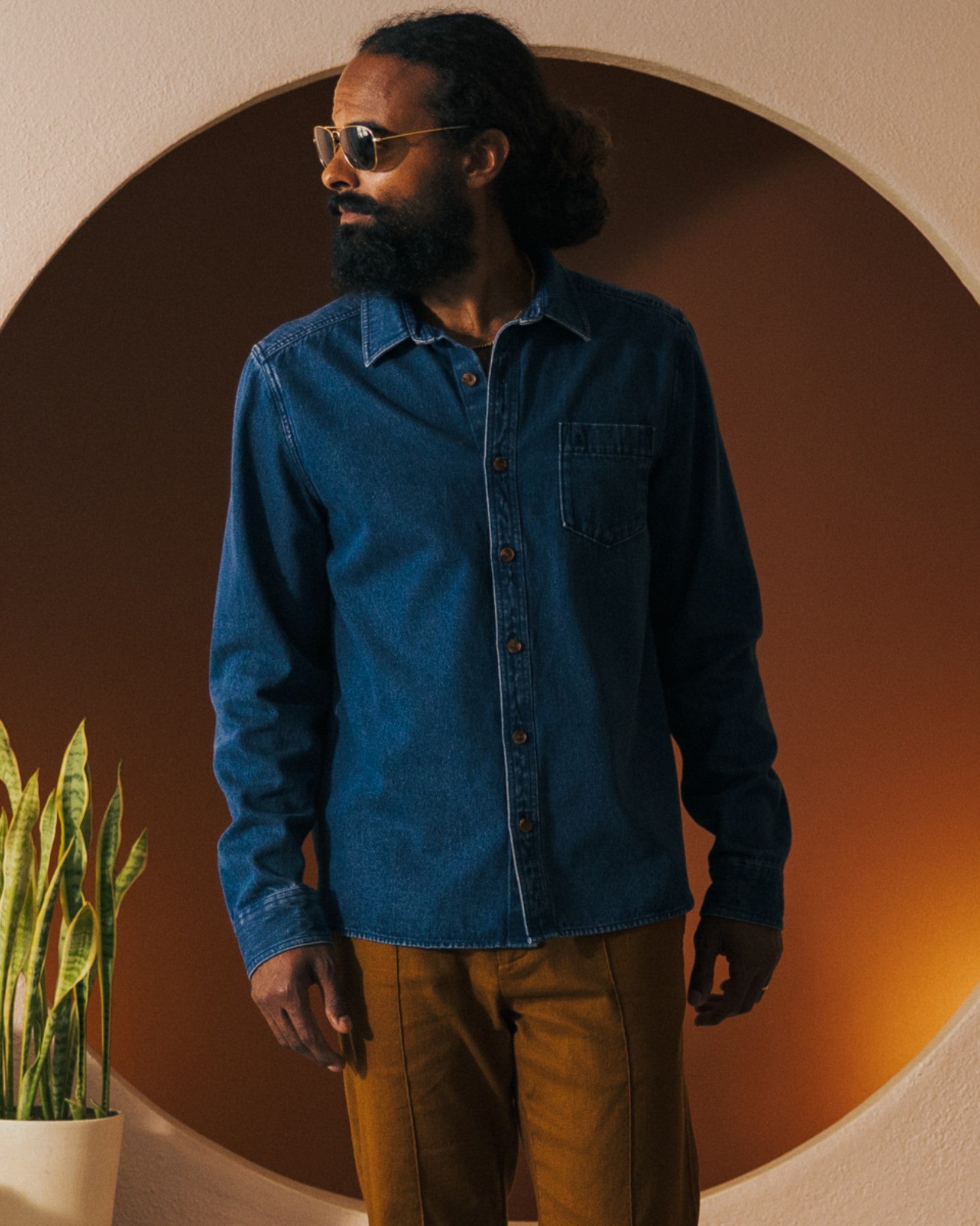 The Cartagena Denim Shirt - Indigo - Dandy Del Mar