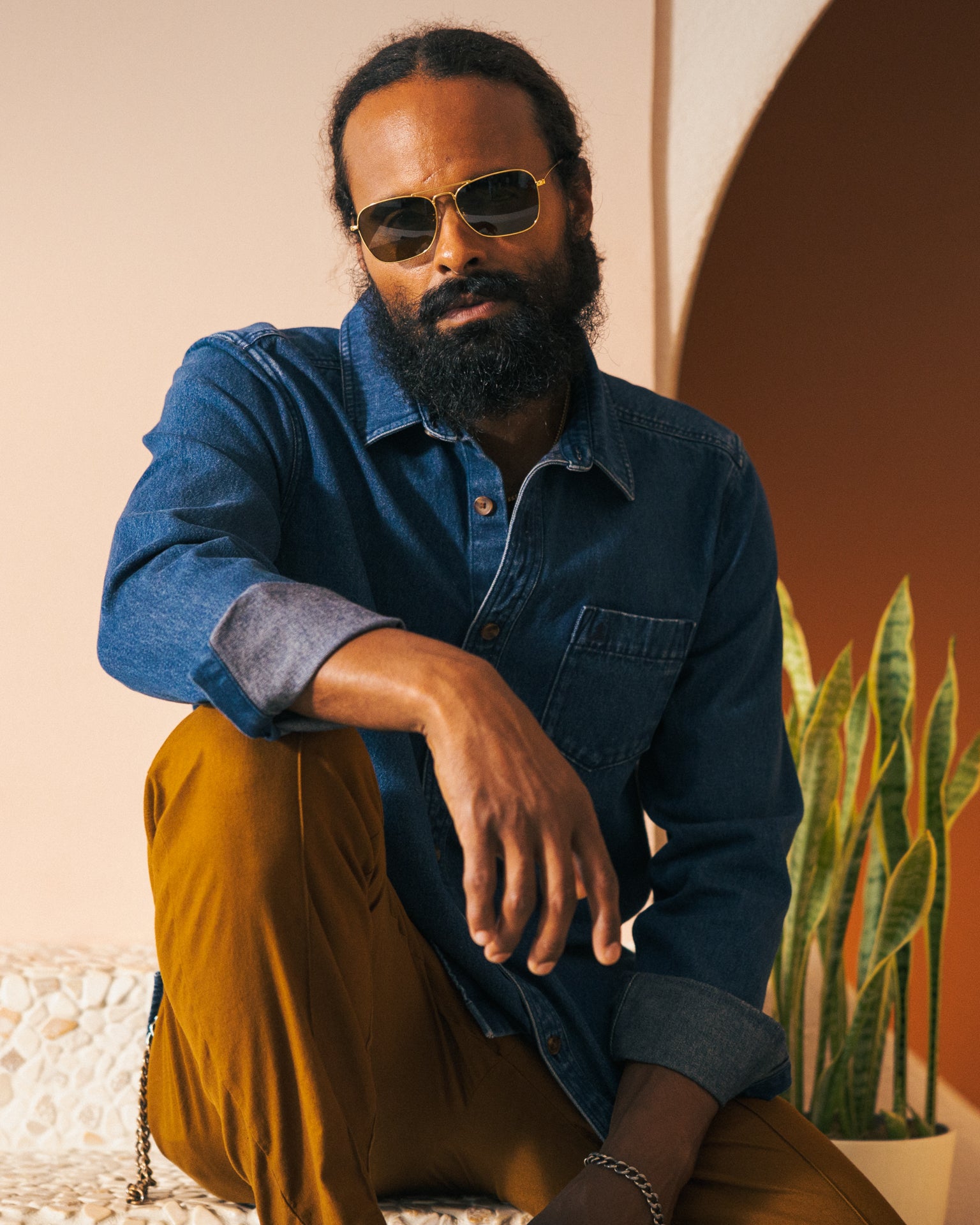 The Cartagena Denim Shirt - Indigo - Dandy Del Mar
