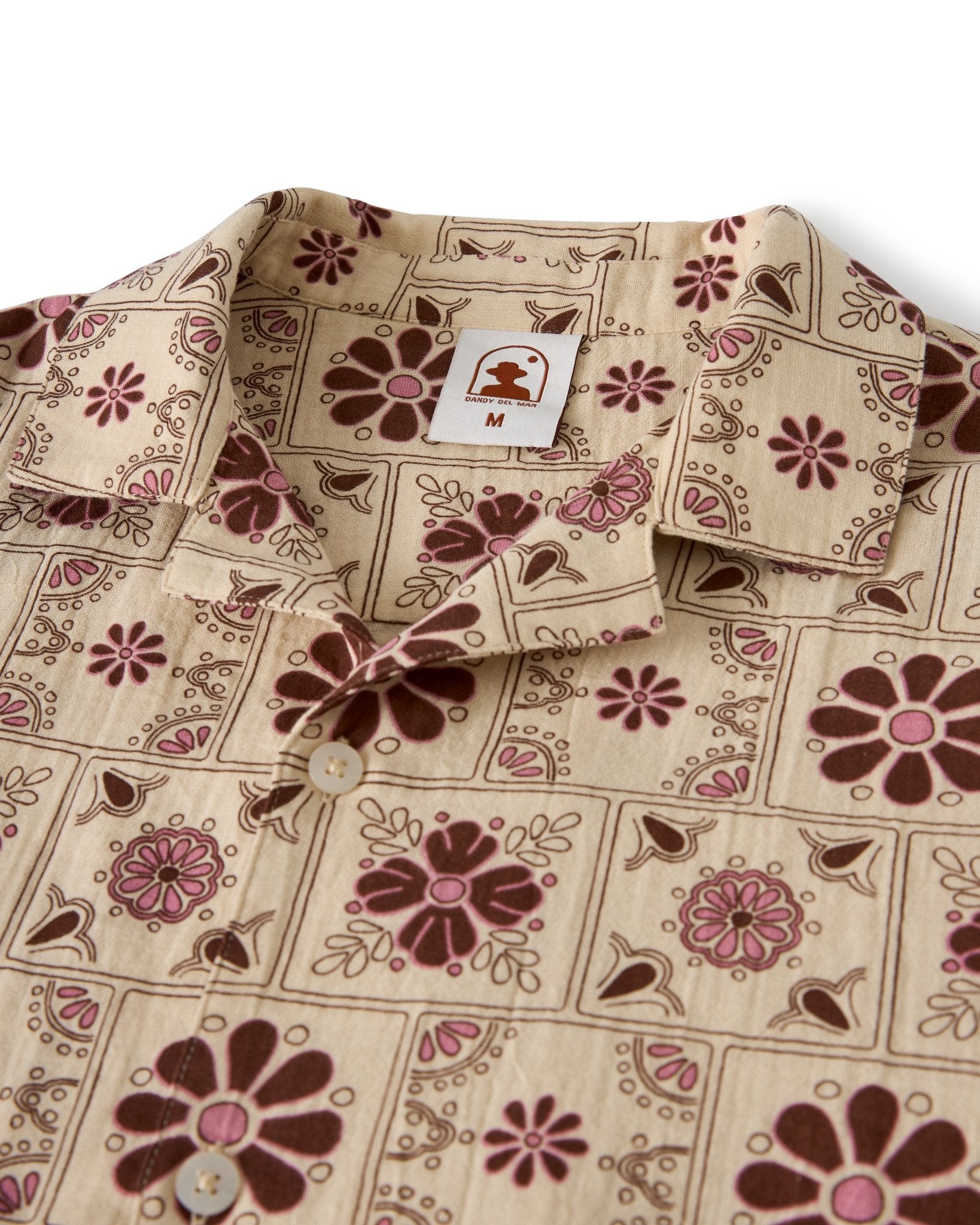 The Grenadine Crinkle Gauze Shirt - Sabbia - Dandy Del Mar