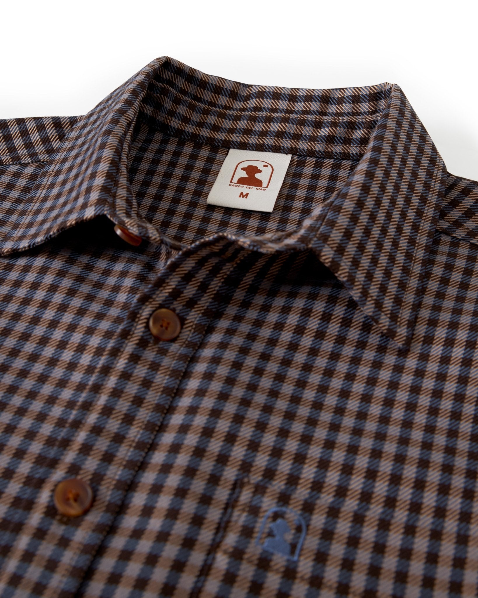 The Tresco Shirt - Tierra Houndstooth - Dandy Del Mar