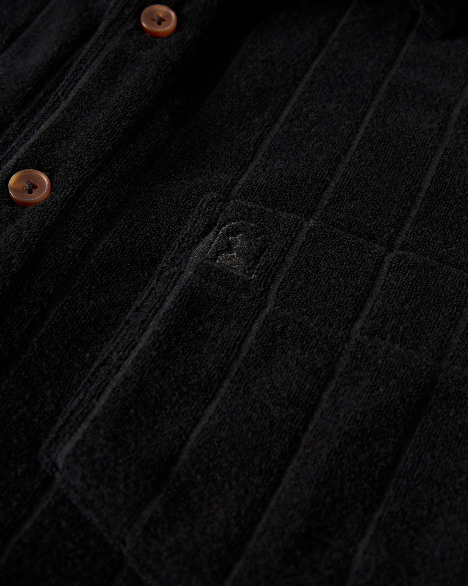 The Tropez Jacquard Shirt - Onyx - Dandy Del Mar