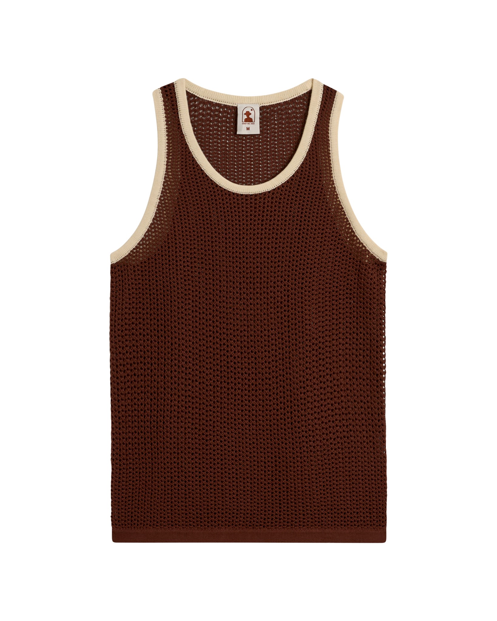 The Dominica Crochet Tank - Cappuccino - Dandy Del Mar