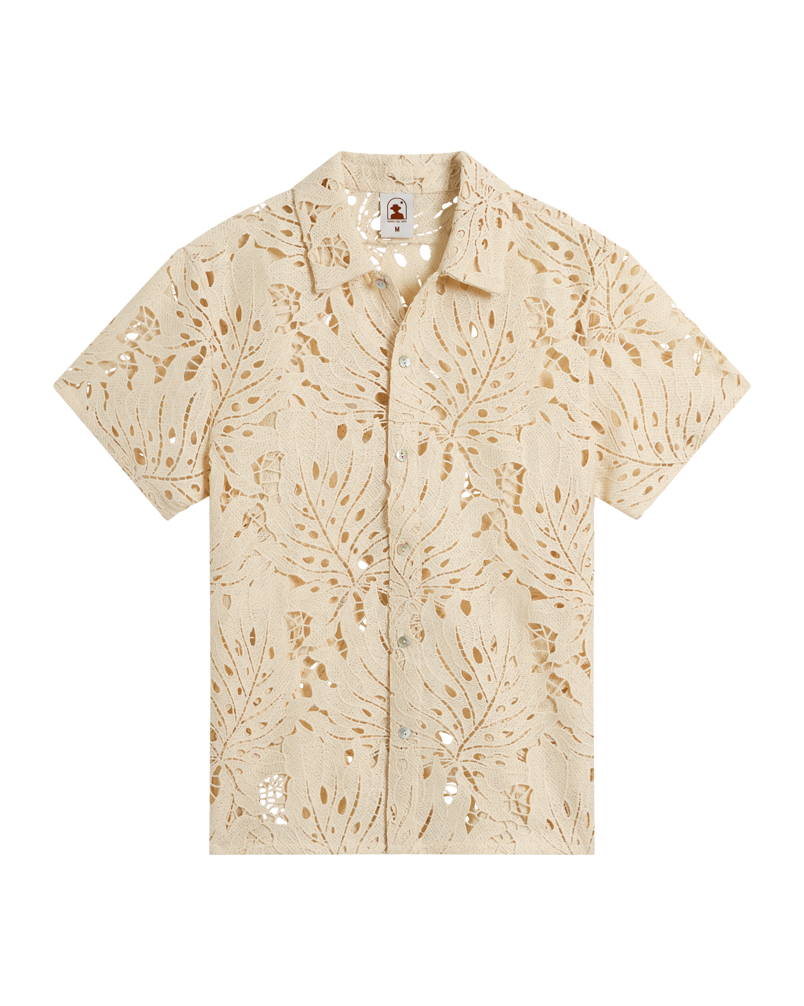 The Monstera Shirt - Scallop - Dandy Del Mar