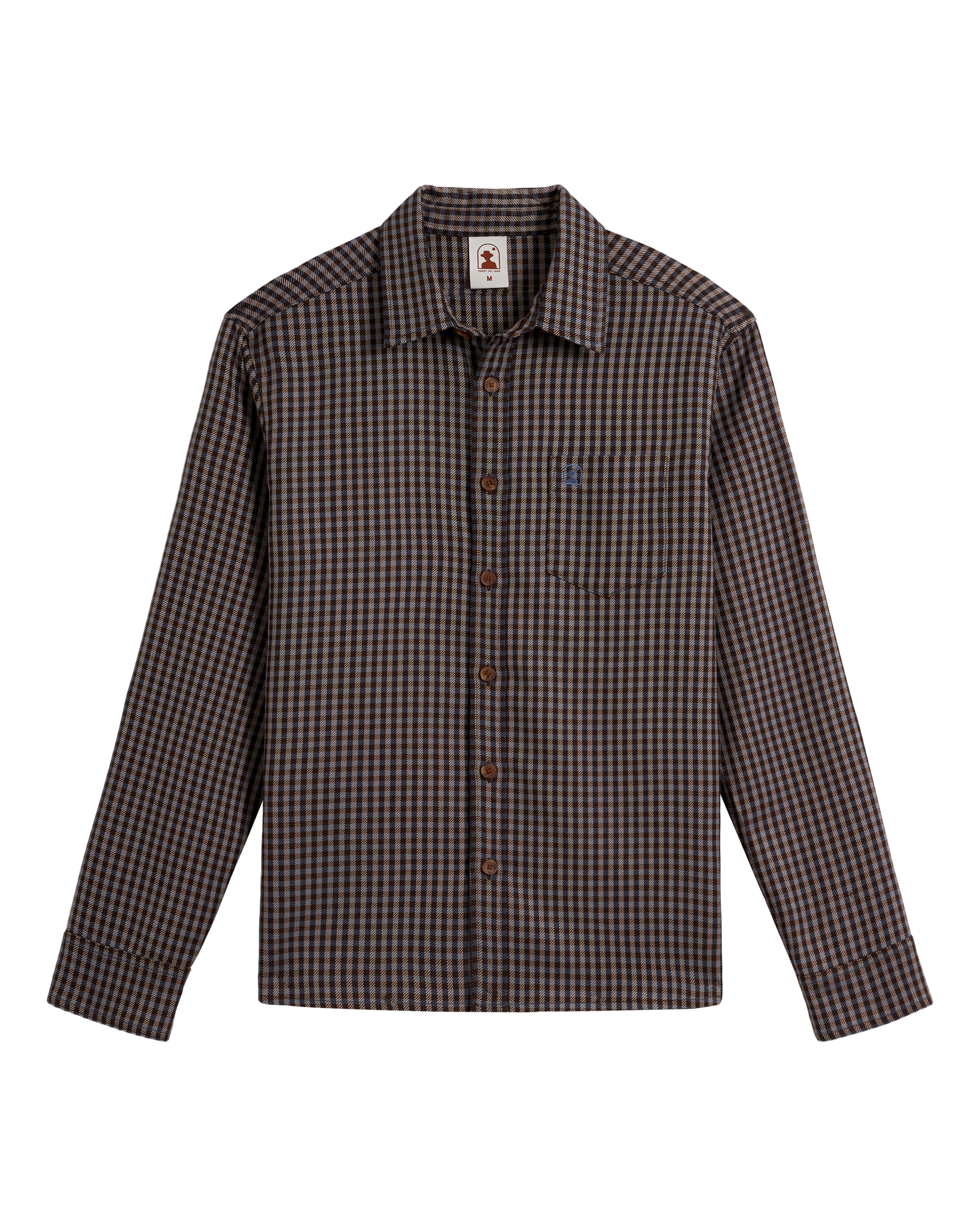 The Tresco Shirt - Tierra Houndstooth - Dandy Del Mar