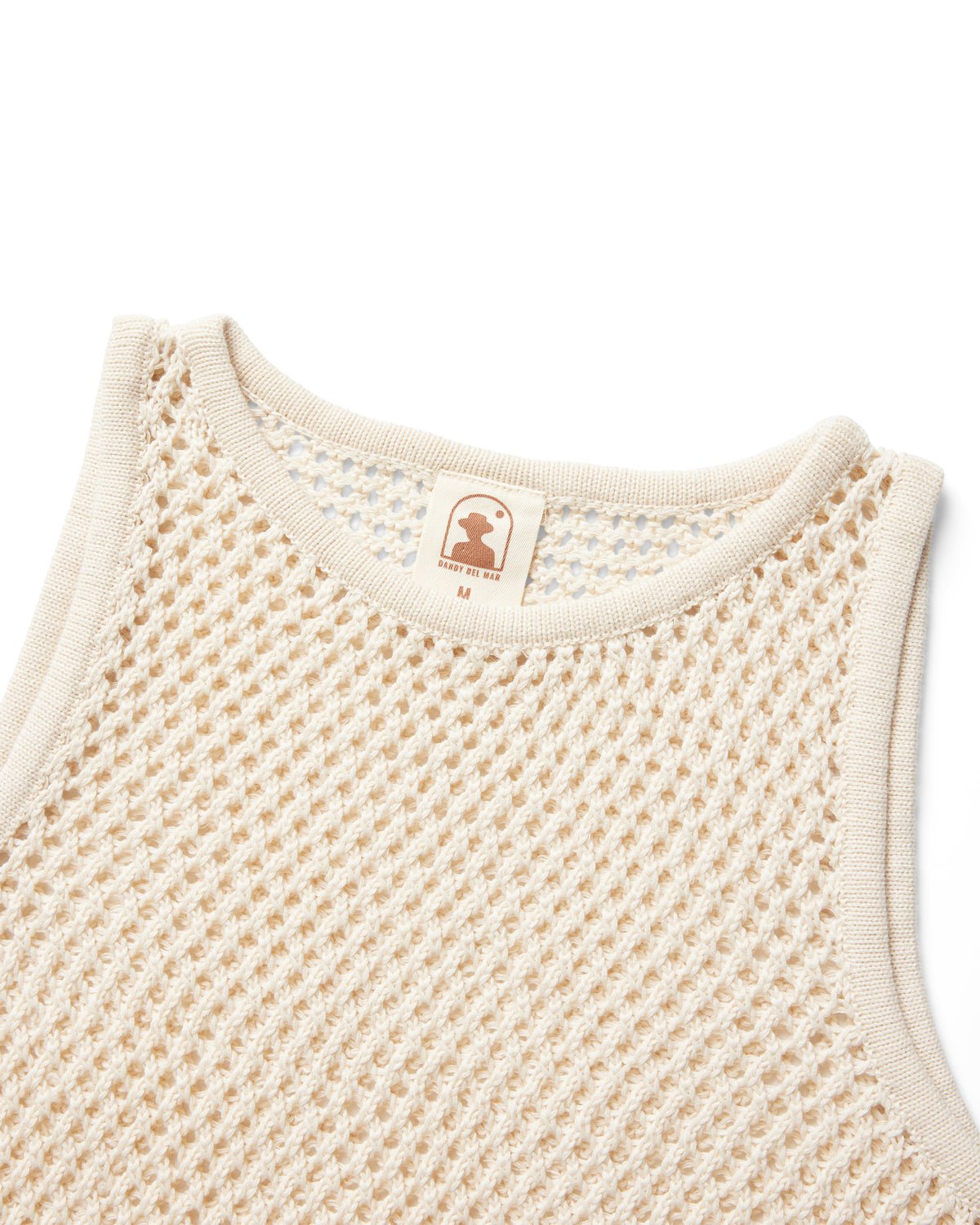 The Malaga Crochet Tank - Vintage Ivory - Dandy Del Mar