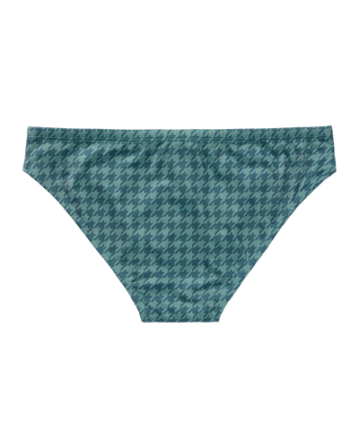 The Belize Swim Briefs - Emerald Houndstooth - Dandy Del Mar