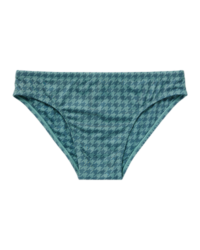 The Belize Swim Briefs - Emerald Houndstooth - Dandy Del Mar