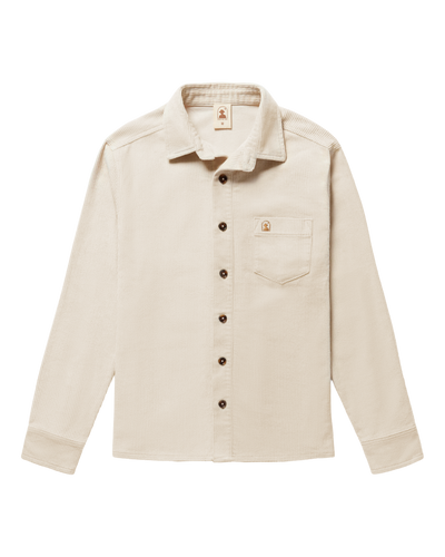 The Corsica Corduroy Shirt - Alabaster White - Dandy Del Mar
