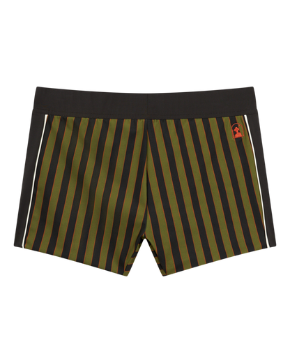 The Cassis Square Cut Swim Brief - Arbequina