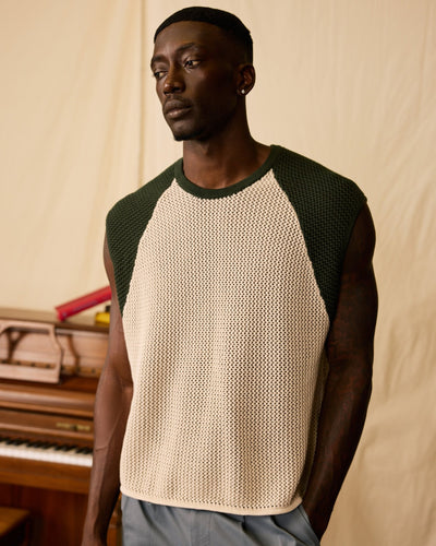 The Porto Crochet Tank - Sabbia - Dandy Del Mar