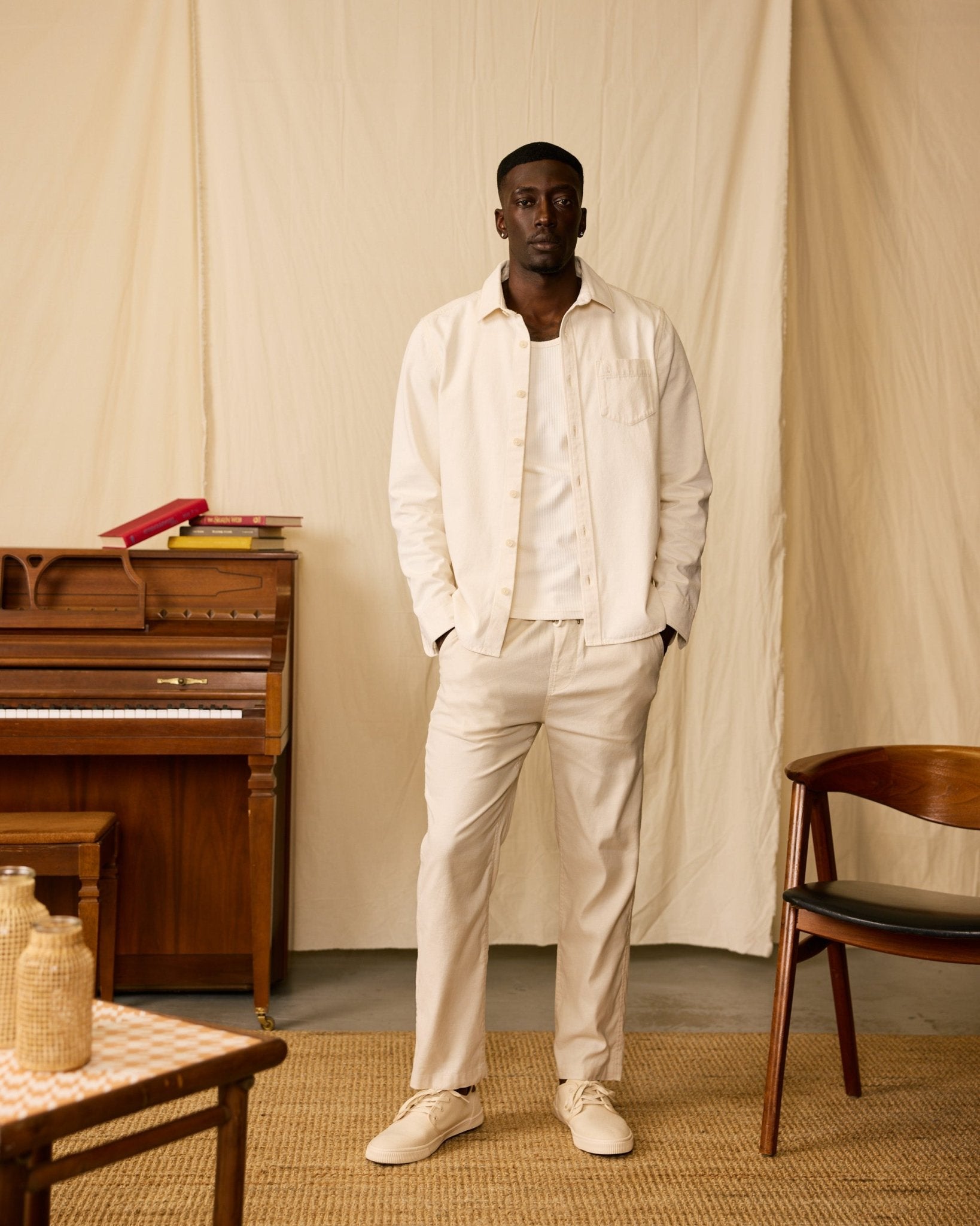 The Cartagena Denim Shirt - Scallop - Dandy Del Mar