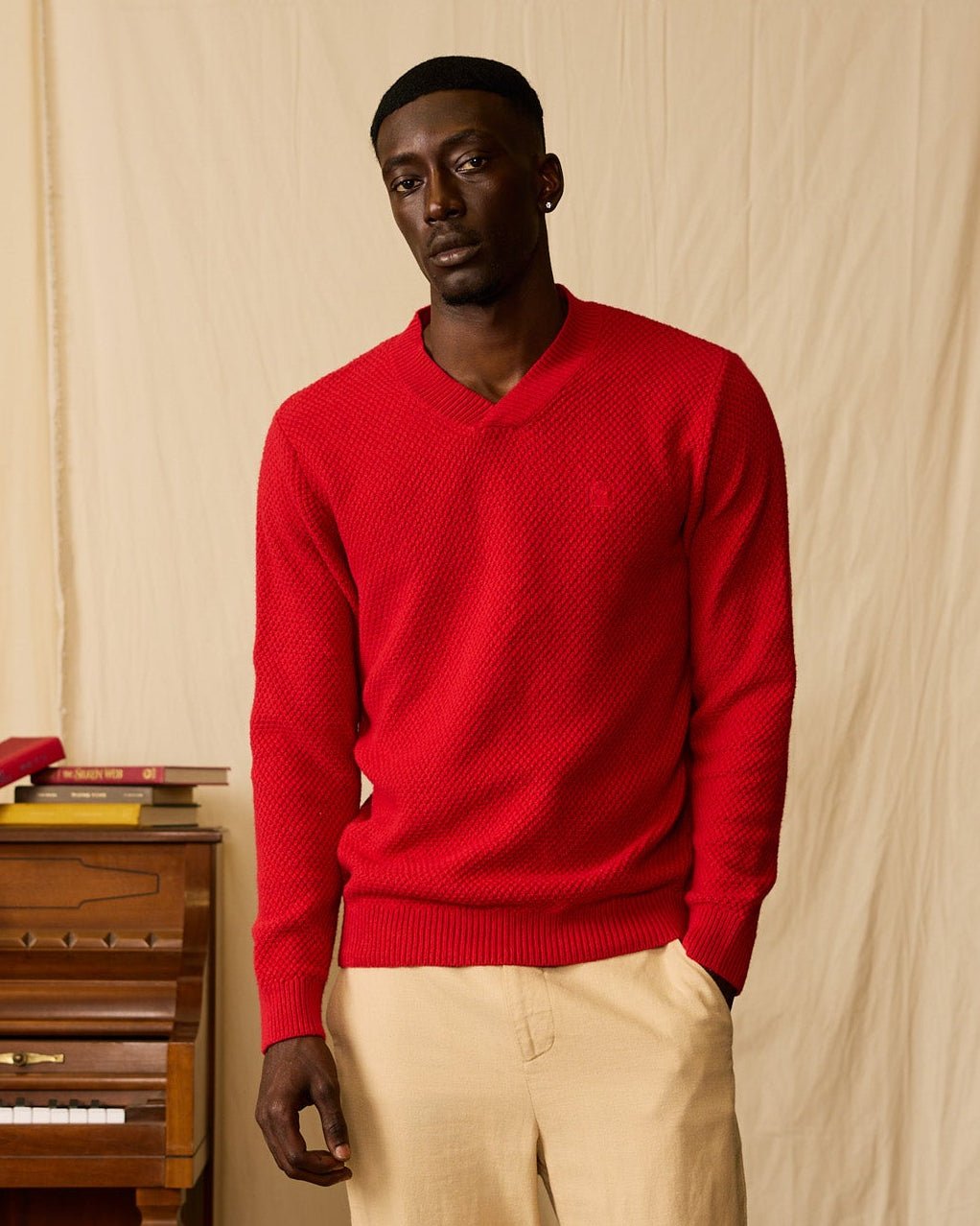 The Algiers Knit Sweater - Fuego - Dandy Del Mar