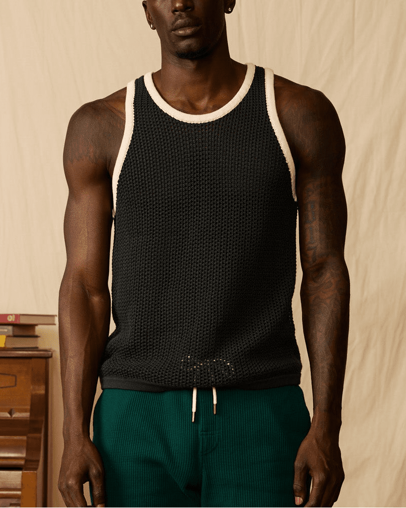 The Dominica Crochet Tank - Albatross - Dandy Del Mar