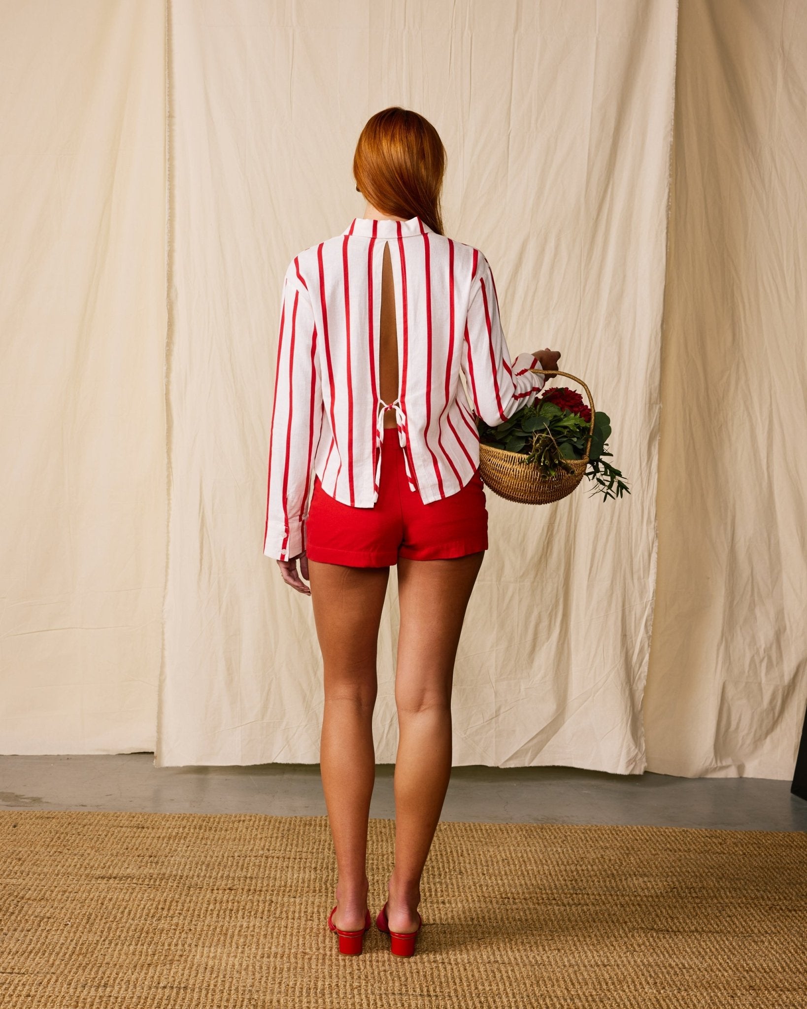 The Florence Linen Skort - Pico - Dandy Del Mar