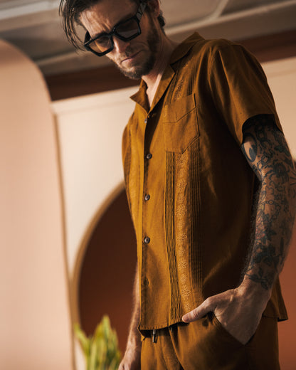 The Brisa Linen Shirt - Sedona