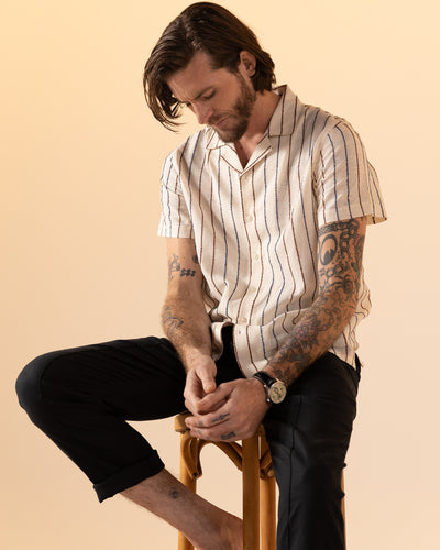 The Quarta Shirt - Scallop Weave - Dandy Del Mar
