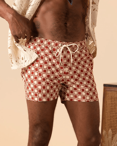The Ventura Volley Shorts - Rouge - Dandy Del Mar