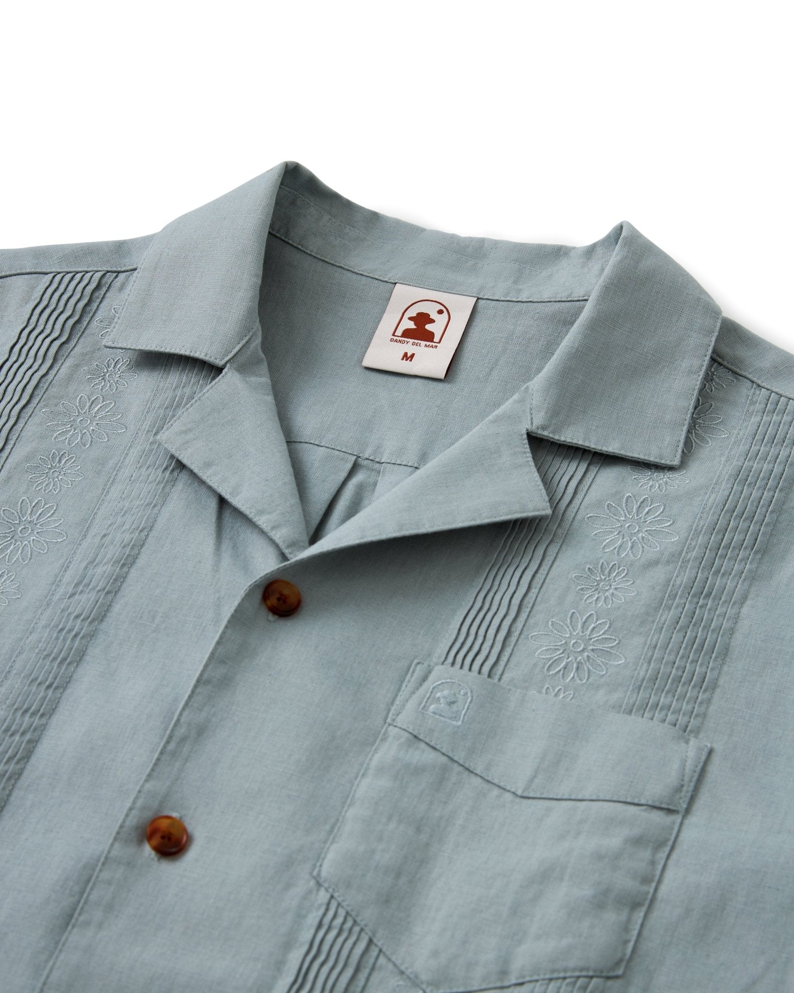 The Brisa Linen Shirt - Abalone - Dandy Del Mar