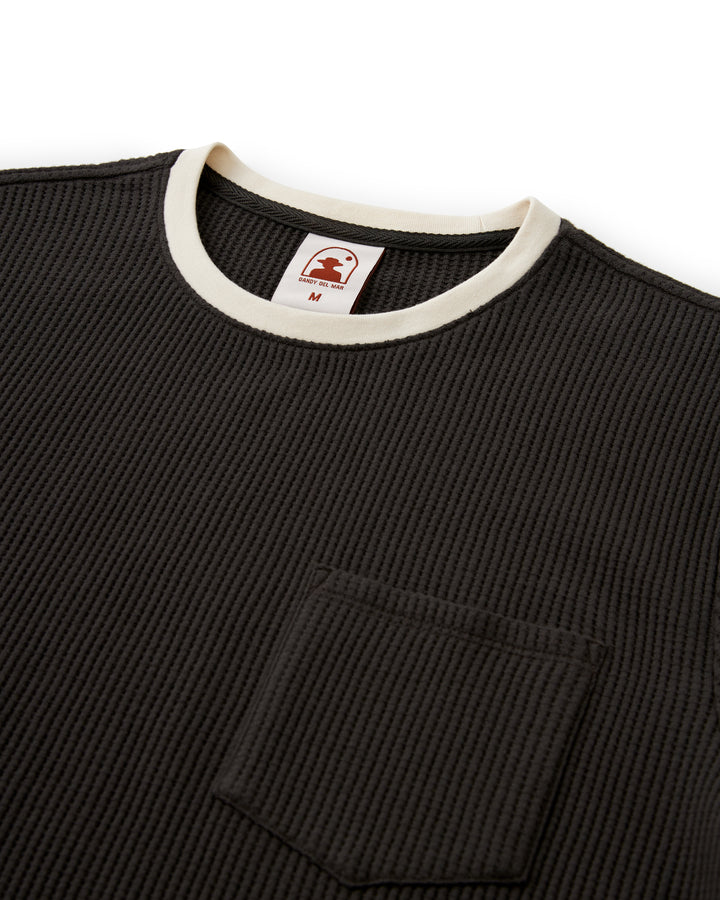 A Dandy Del Mar Cannes Tee - Albatross with a white pocket.