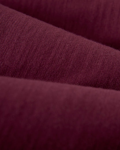 The Ensenada Long Sleeve Henley - Bordeaux - Dandy Del Mar