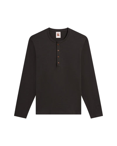 The Ensenada Long Sleeve Henley - Albatross - Dandy Del Mar