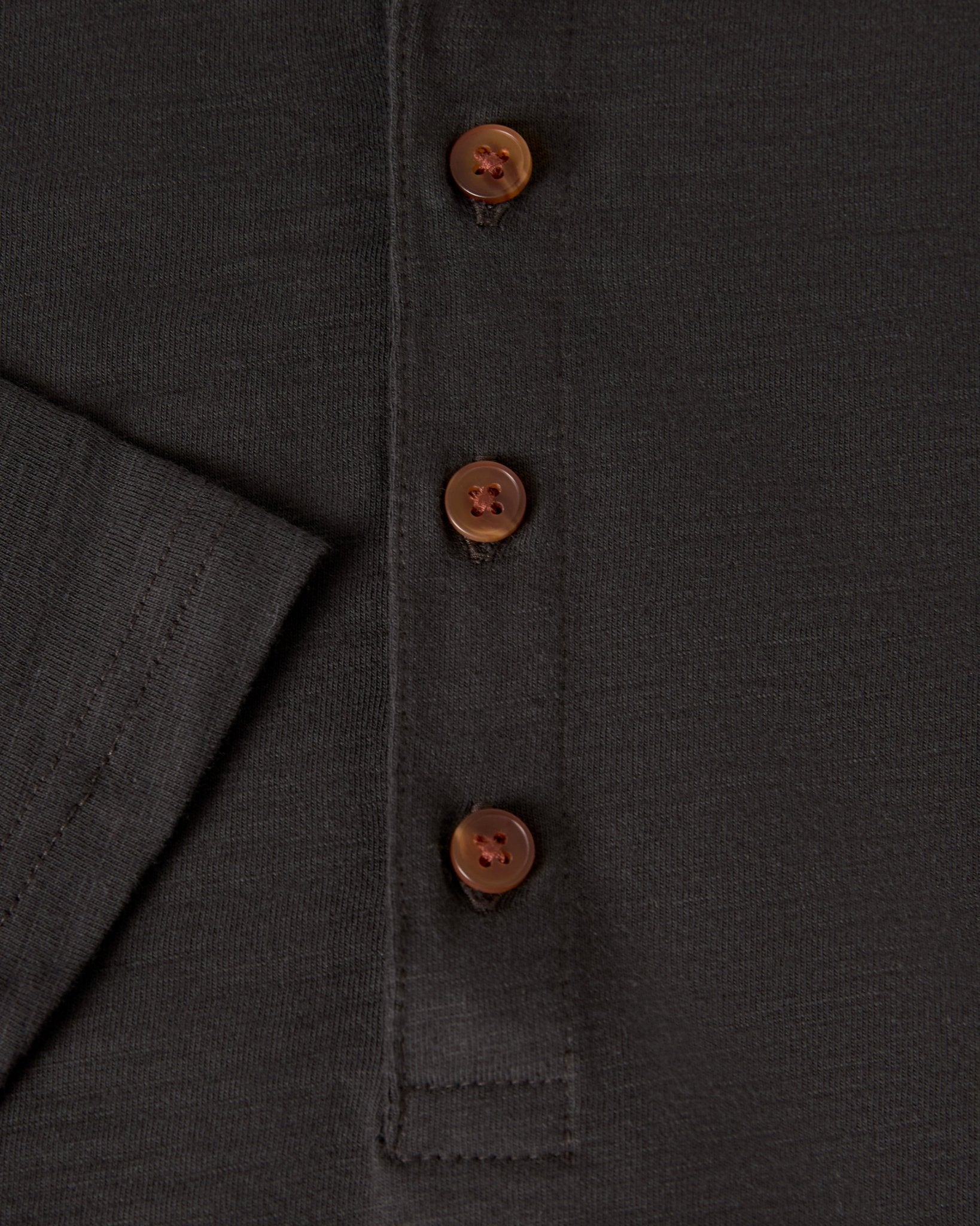 The Ensenada Long Sleeve Henley - Albatross - Dandy Del Mar