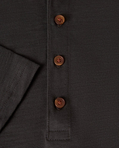 The Ensenada Long Sleeve Henley - Albatross - Dandy Del Mar