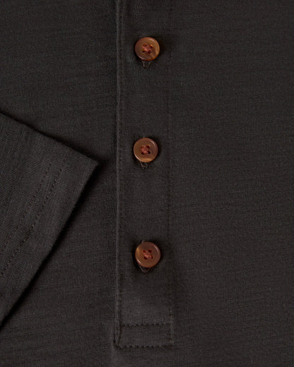 The Ensenada Long Sleeve Henley - Albatross - Dandy Del Mar