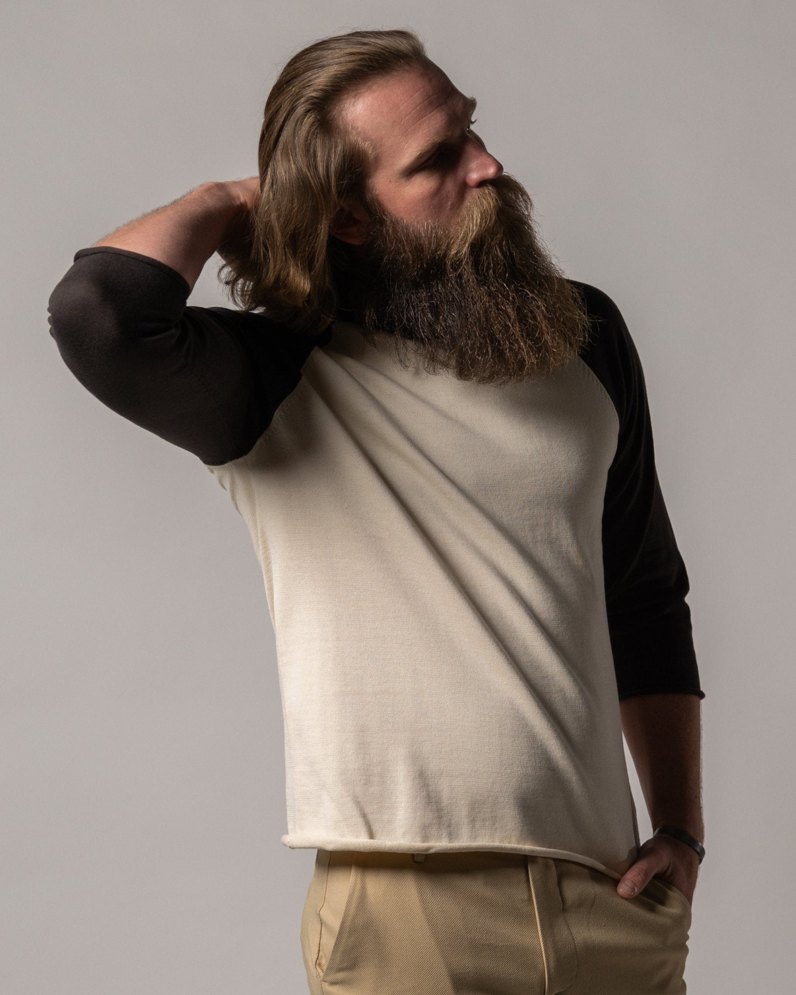 The Grenada Sweater Knit Baseball Tee - Tierra - Dandy Del Mar