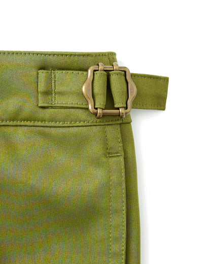 The Arbequina Mallorca Swim-Walk Short by Dandy Del Mar with a gold buckle.