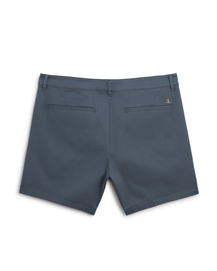 A pair of Dandy Del Mar's Rhodes Twill Short - Abyss in dark blue.